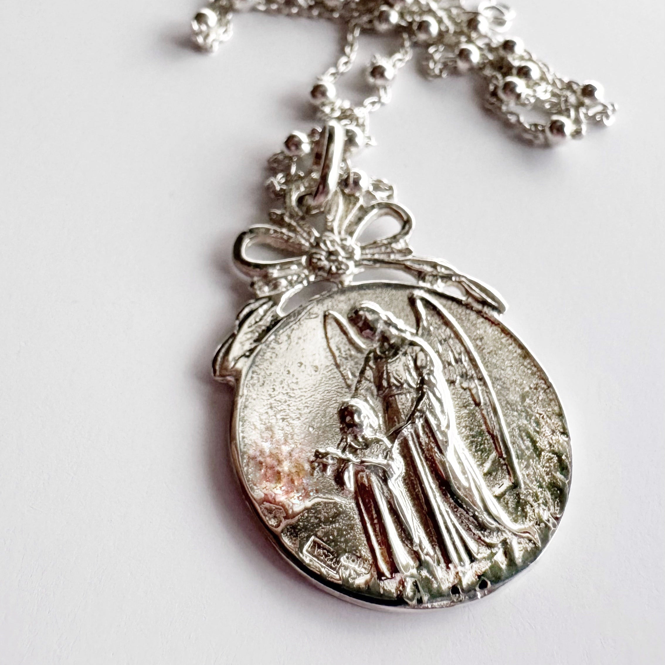 MEDALLA ÁNGEL DE LA GUARDA BROCADO