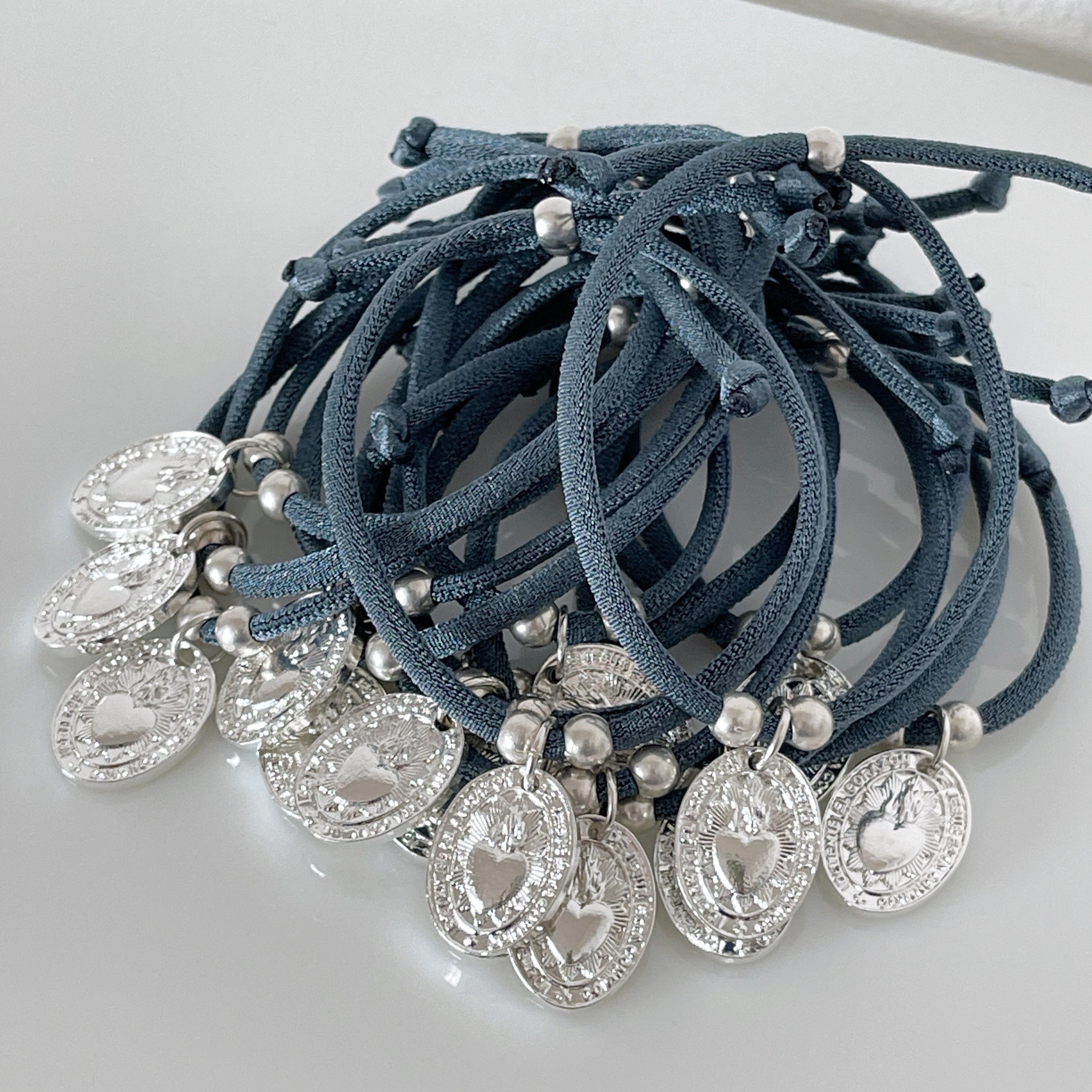 SACRED HEART NECKLACE/BRACELET WITH STRETCH