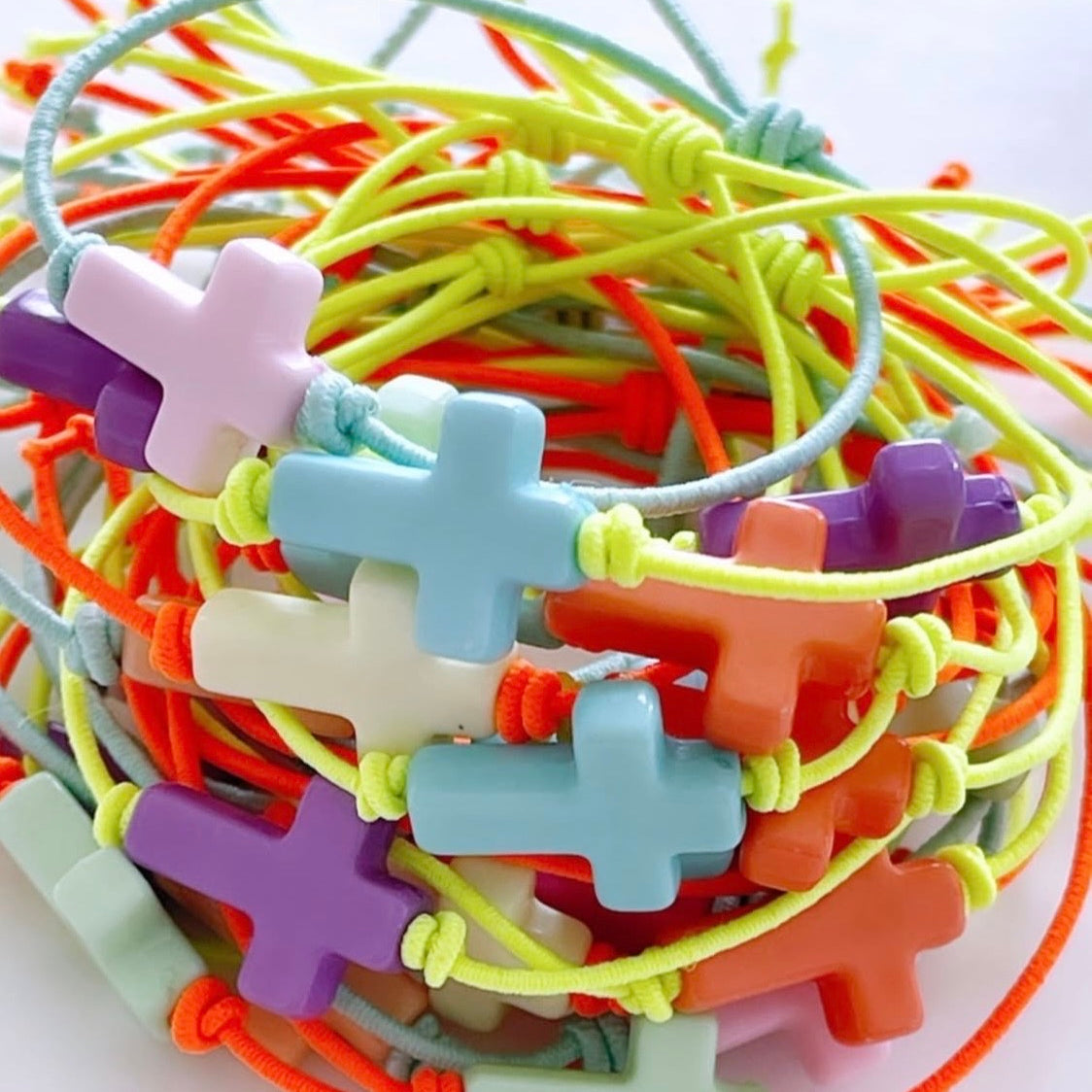 PACK PULSERA CRUZ ELÁSTICO