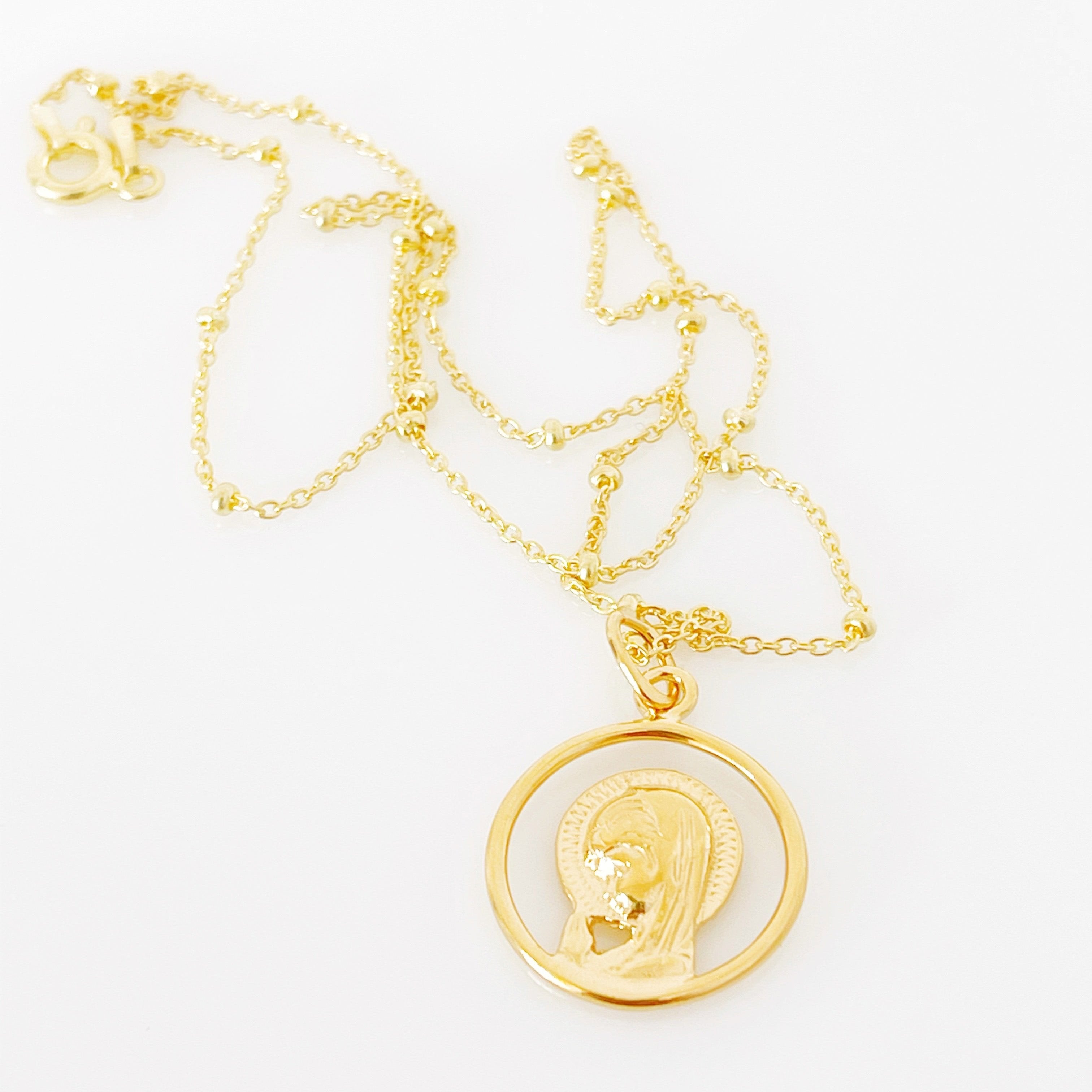COLLAR VIRGEN NIÑA ORO 18K