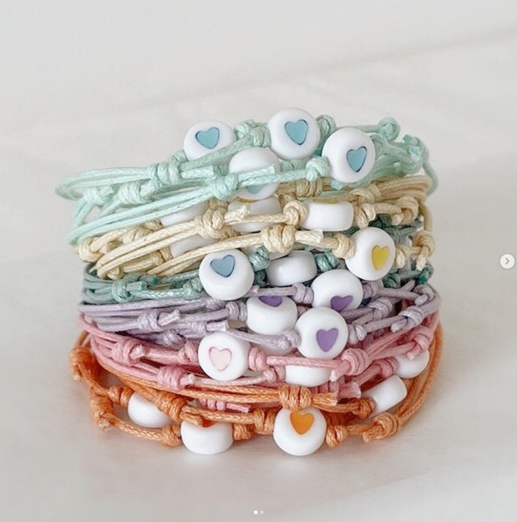 BEADED HEART BRACELET