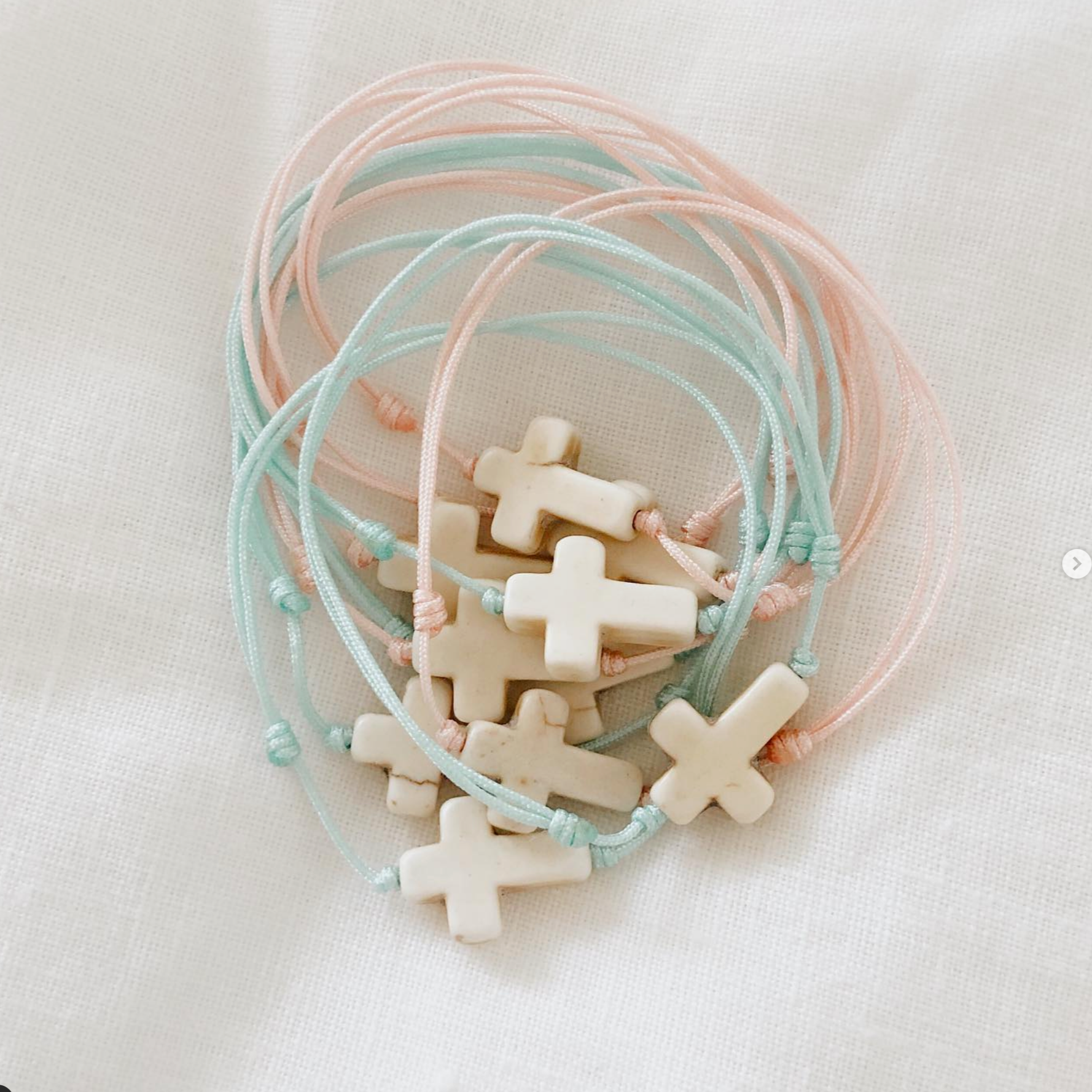 STONE CROSS BRACELET